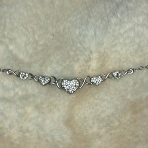 Sterling silver infinity hearts. 9.25 real silver